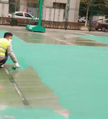 玉溪球场地面翻新